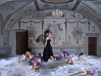 Unikátní fotografie s názvem Dancing with the swans, která je také součástí výstavy. Foto: Rossano Maniscalchi